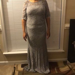 Elegant grey sparkly dress